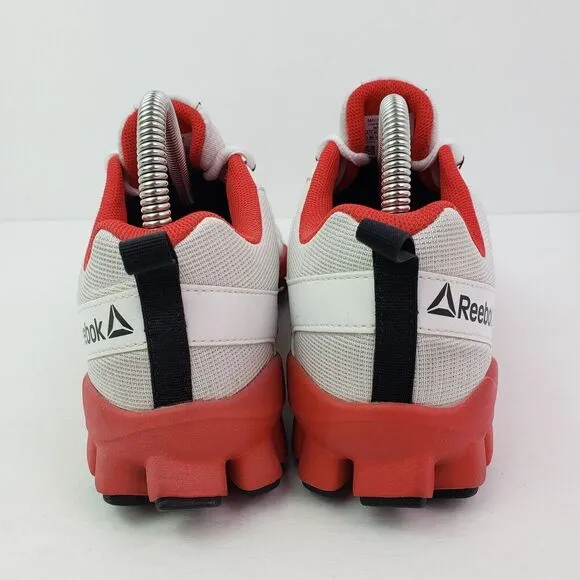 Reebok Realflex Transition 2 LP Mens Size 7.5 White Red Running Sneakers Shoes