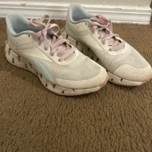 Reebok White and Pink Athletic Shoes