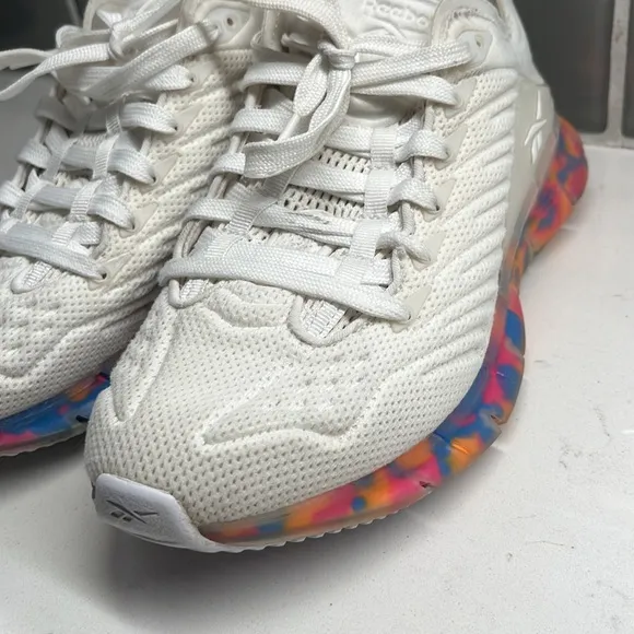 Reebok Zig KINETICA Junior Running Shoes FX5288 Sneakers Size 5 White