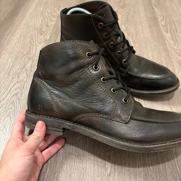 Roan By Bed‎ Stu Cass Chukka Boots Distressed  Leather Lace-Up Men’s 8 Ankle