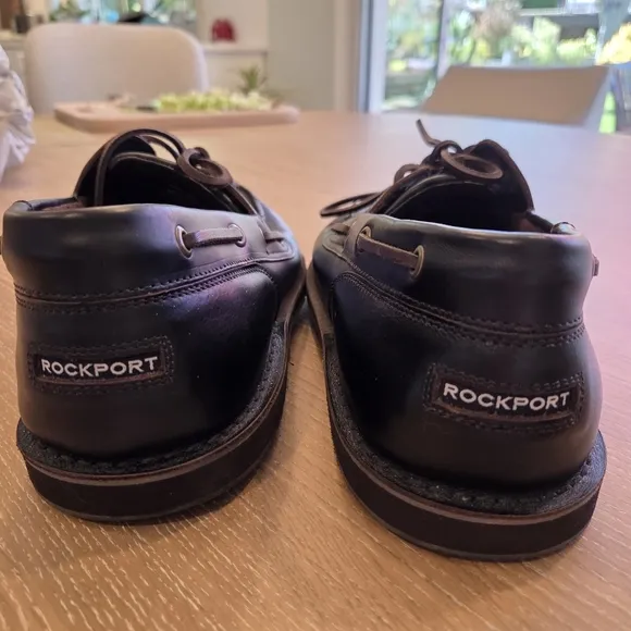 Rockport Men's Perth Boat Shoes Loafers Leather Rubber Sole Size 11 1/2