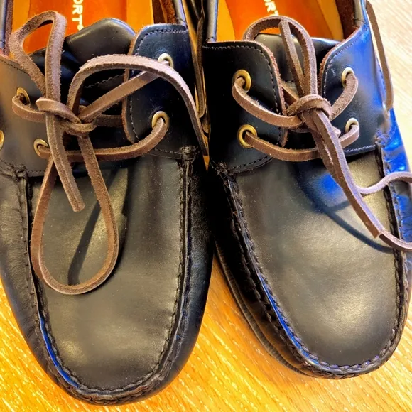 Rockport Men's Perth Boat Shoes Loafers Leather Rubber Sole Size 11 1/2