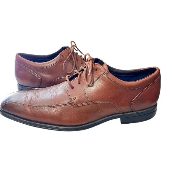 Rockport w/Adiprene Classic Brown Leather‎ Oxford Dress Shoes Size 10.5 M
