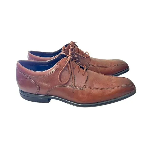 Rockport w/Adiprene Classic Brown Leather‎ Oxford Dress Shoes Size 10.5 M
