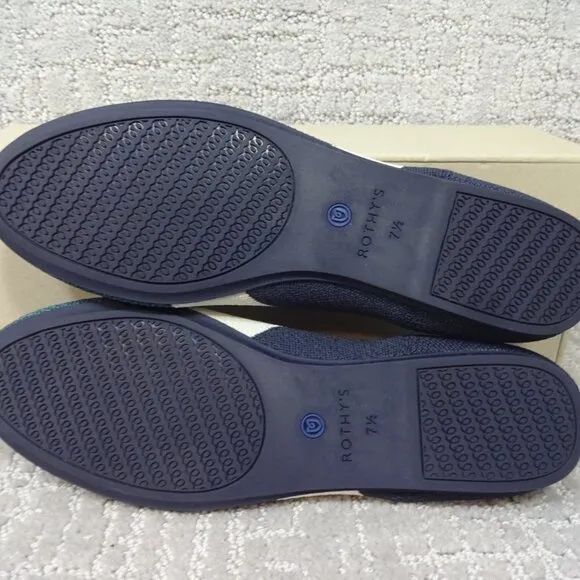 Rothys The Loafers Women's Size 7.5 US Spruce Prep Round Toe Slip on Flats Shoes