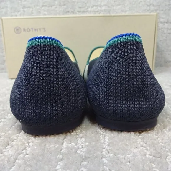 Rothys The Loafers Women's Size 7.5 US Spruce Prep Round Toe Slip on Flats Shoes
