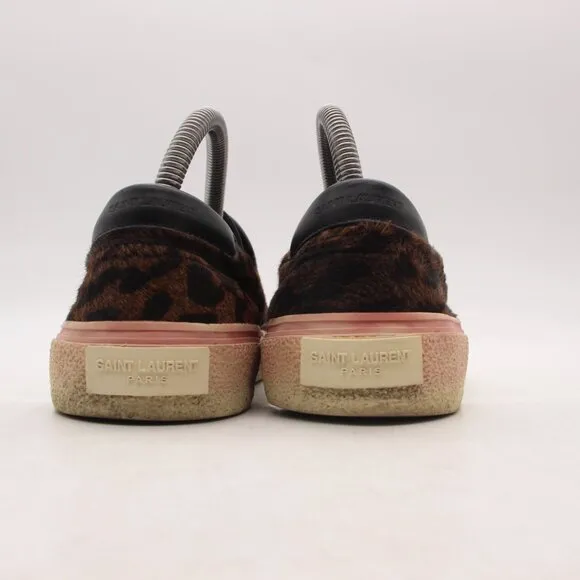 Saint Laurent Paris Leopard Cheetah Women's Size EU 40 Slip On Shoes Sneakers