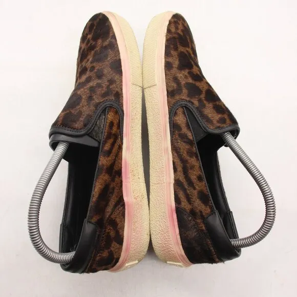 Saint Laurent Paris Leopard Cheetah Women's Size EU 40 Slip On Shoes Sneakers
