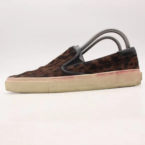 Saint Laurent Paris Leopard Cheetah Women's Size EU 40 Slip On Shoes Sneakers