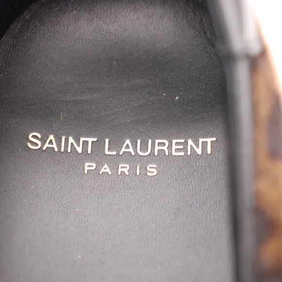 Saint Laurent Paris Leopard Cheetah Women's Size EU 40 Slip On Shoes Sneakers