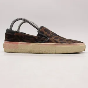 Saint Laurent Paris Leopard Cheetah Women's Size EU 40 Slip On Shoes Sneakers