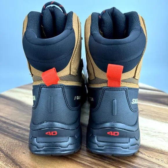 Salomon Quest 4 GTX Gore-Tex Men's 11.5 Waterproof Brown Leather Hiking Boots