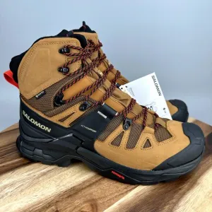 Salomon Quest 4 GTX Gore-Tex Men's 11.5 Waterproof Brown Leather Hiking Boots