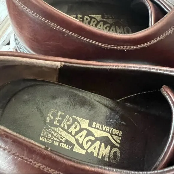 Salvatore Ferragamo Brown Leather Oxford Shoes Men’s 9.5 D