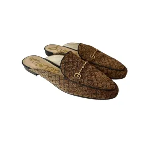 Sam Edelman Shoes Womens Size 13 Almond Toe Mules Brown Formal Career Summer