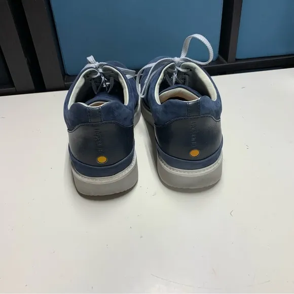 Samuel Hubbard Fast Sneakers Navy Nubuck Leather Mens Size 10 M