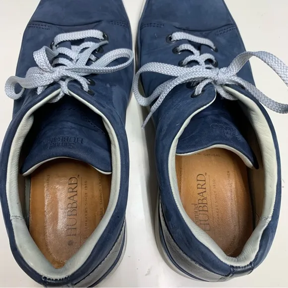 Samuel Hubbard Fast Sneakers Navy Nubuck Leather Mens Size 10 M