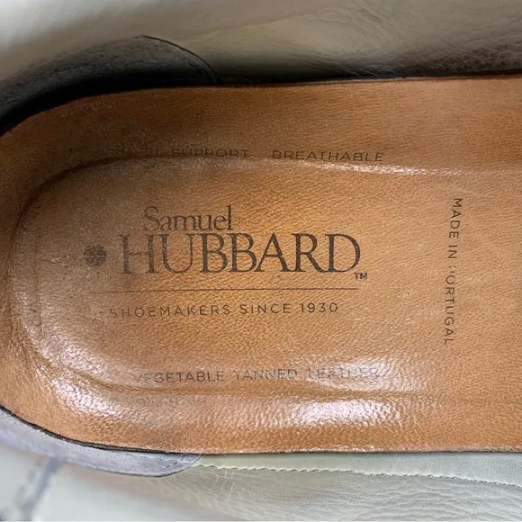 Samuel Hubbard Fast Sneakers Navy Nubuck Leather Mens Size 10 M