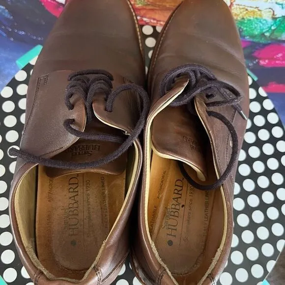 Samuel Hubbard Founder Men's 8.5  Medium Shoes Leather Brown Smooth M2100-041