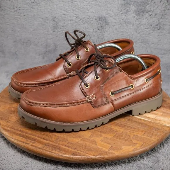 Samuel Windsor BV239 Prestige Boat Shoe Men's US Size 11 Brown Lace Up