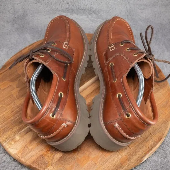 Samuel Windsor BV239 Prestige Boat Shoe Men's US Size 11 Brown Lace Up