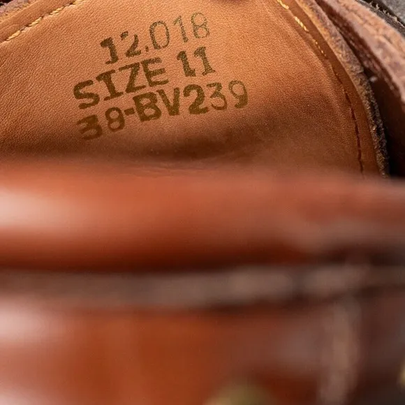 Samuel Windsor BV239 Prestige Boat Shoe Men's US Size 11 Brown Lace Up