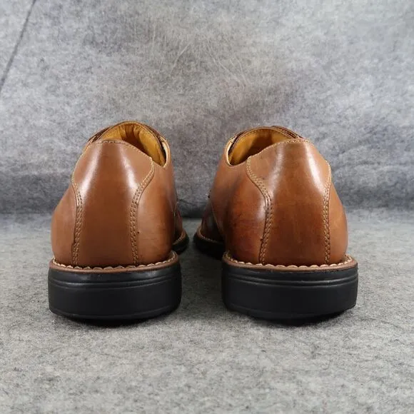 Sandro Moscoloni Shoes Mens 11 Oxford Cap Toe Classic Leather Dress Formal Brown