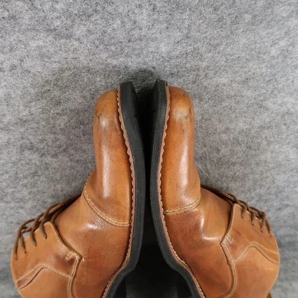 Sandro Moscoloni Shoes Mens 11 Oxford Cap Toe Classic Leather Dress Formal Brown