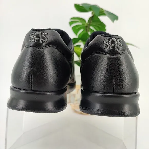 SAS Men's VTO BLK Black Leather Slip-On Loafer Shoes Size 9.5 US