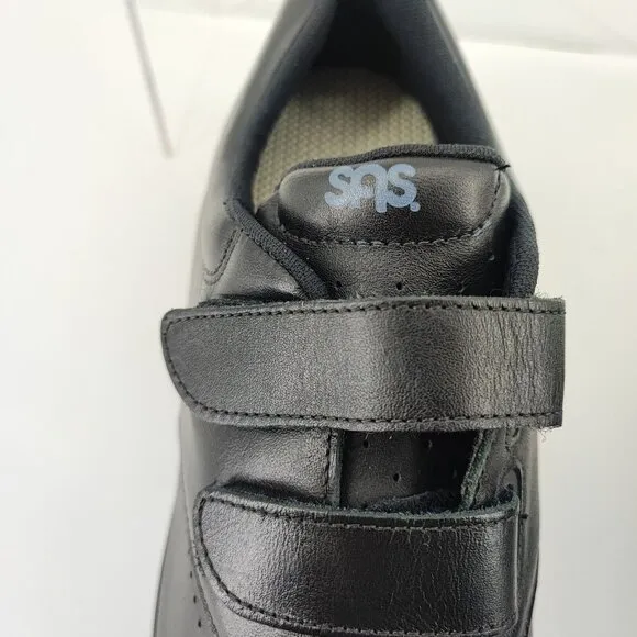 SAS Men's VTO BLK Black Leather Slip-On Loafer Shoes Size 9.5 US