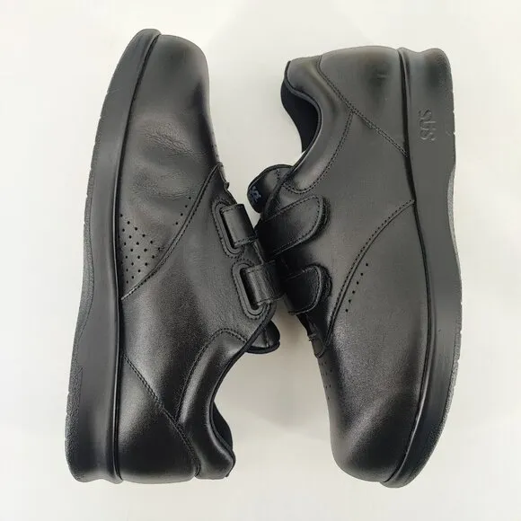 SAS Men's VTO BLK Black Leather Slip-On Loafer Shoes Size 9.5 US