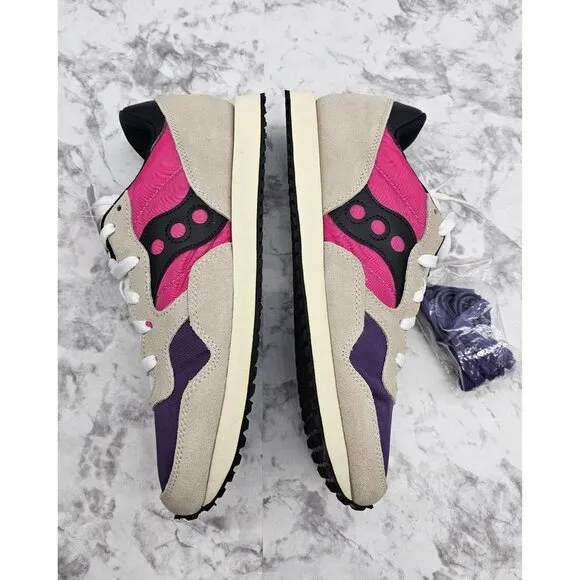 Saucony DXN Trainer Vintage Tan/Purple Men's Running Shoes Size 9.5