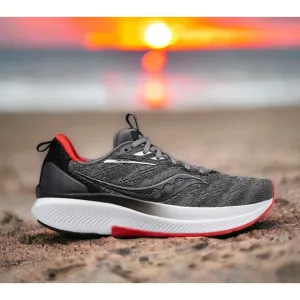 Saucony Echelon 9 Charcoal Red Running Race Shoes S20765 Mens 9.5 Fast Ship