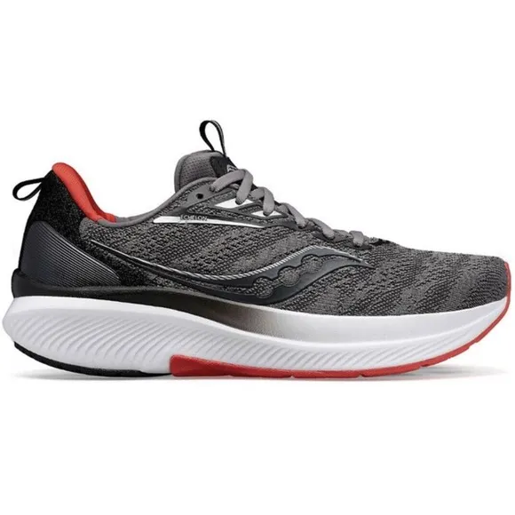 Saucony Echelon 9 Charcoal Red Running Race Shoes S20765 Mens 9.5 Fast Ship