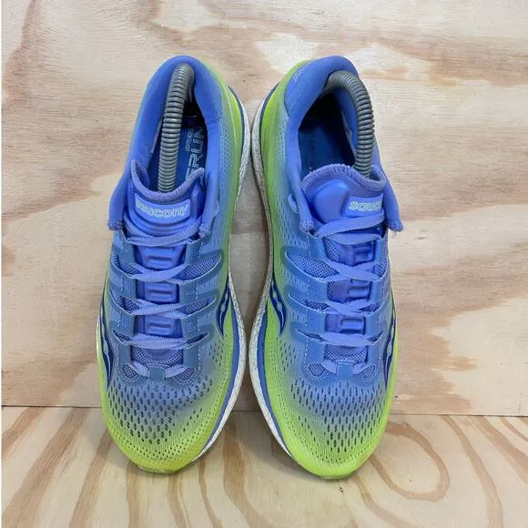 Saucony - Freedom ISO - Running Shoes - Blue/Yellow - Women's - 9 - S10355-4