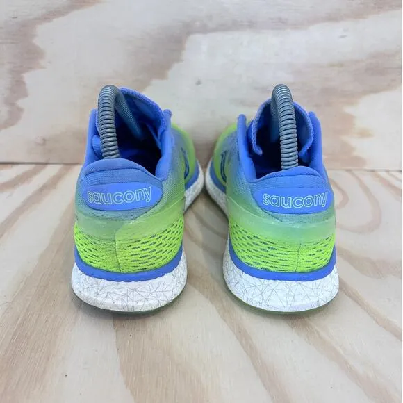 Saucony - Freedom ISO - Running Shoes - Blue/Yellow - Women's - 9 - S10355-4