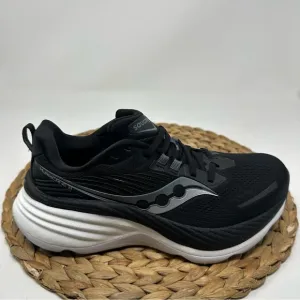 SAUCONY Hurricane 24 Running Shoes Black Carbon White Size 8 Women's