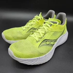 Saucony Kinvara 14 (Mens 9.5) Running Shoes Citron Highlighter Yellow Sneakers