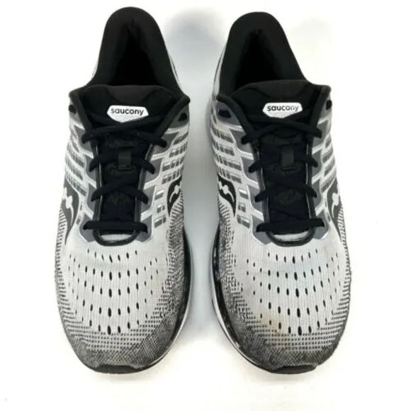 Saucony Mens Ride 13 S20579-40 Gray Black Running Shoes Sneakers Size 13