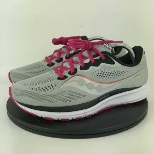 Saucony Ride 14 Gray/Pink Athletic Running Shoes S10650-55 Women's Size 11