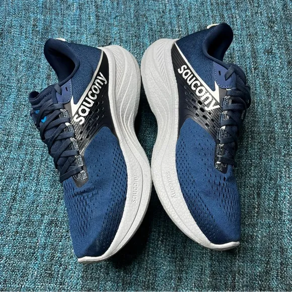 Saucony Ride 17 Running Shoes in Tide Blue Silver