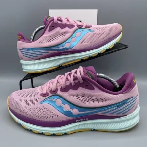 Saucony Womens Ride 14 S10650-90 White Running Shoes Sneakers Size 8.5