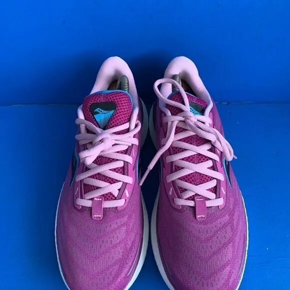 SAUCONY FORMFIT PWRrun PINK PURPLE BLUE ORANGE ATHLETIC SHOES-SIZE 10