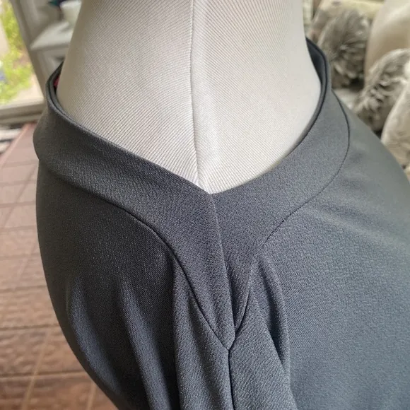 Save The Queen Grey Long Sleeve Dress