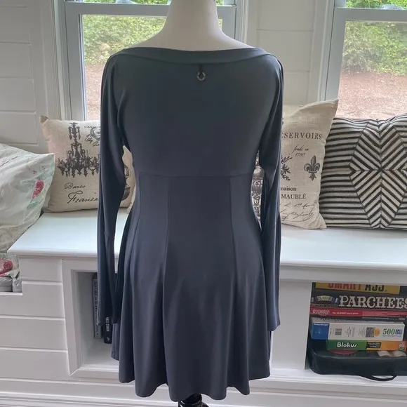 Save The Queen Grey Long Sleeve Dress