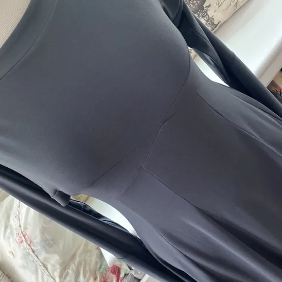 Save The Queen Grey Long Sleeve Dress