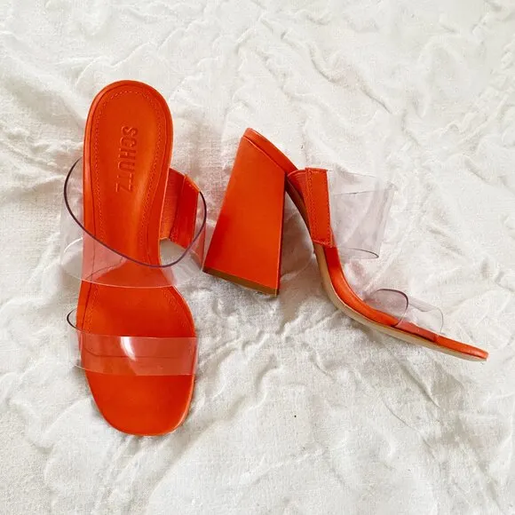 Schutz Victorie Heel Sandal Size 8 New
