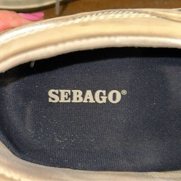 Sebago Bar Harbor Leather Slip On Casual Boat Shoes