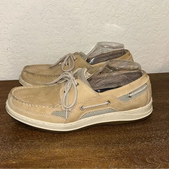 Sebago Bar Harbor Leather Slip On Casual Boat Shoes