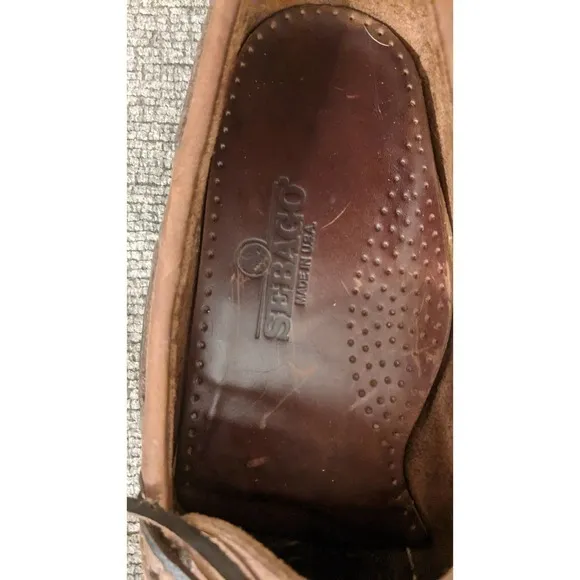 Sebago Boat Docker Shoes, Size 9, Brown